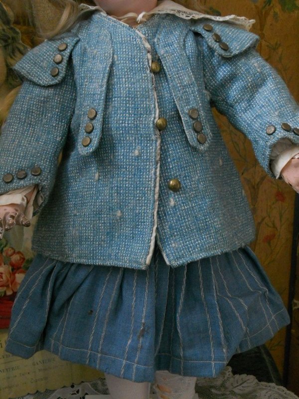 Very Nice Three Piece Doll Costume / 19th. century