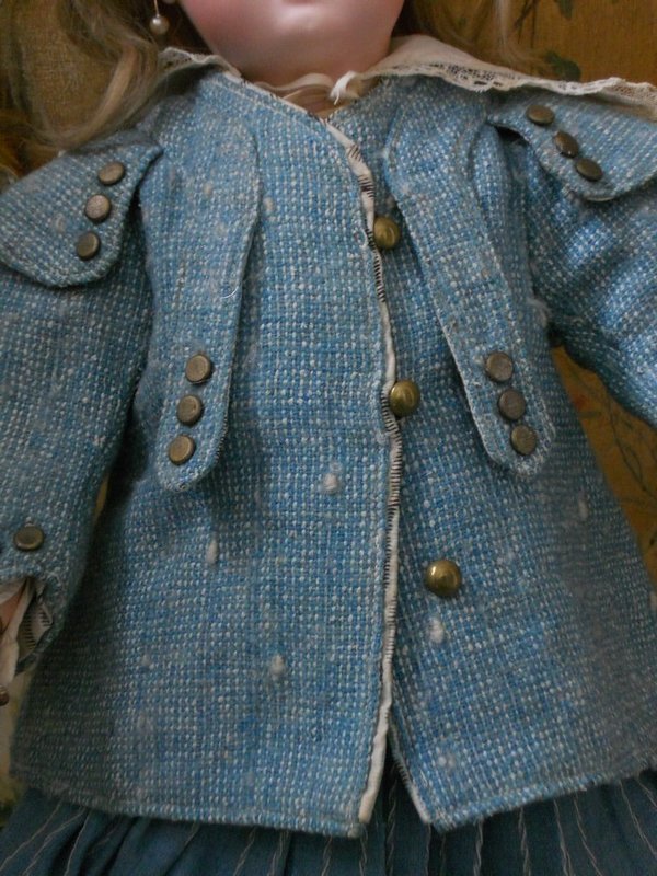 Very Nice Three Piece Doll Costume / 19th. century