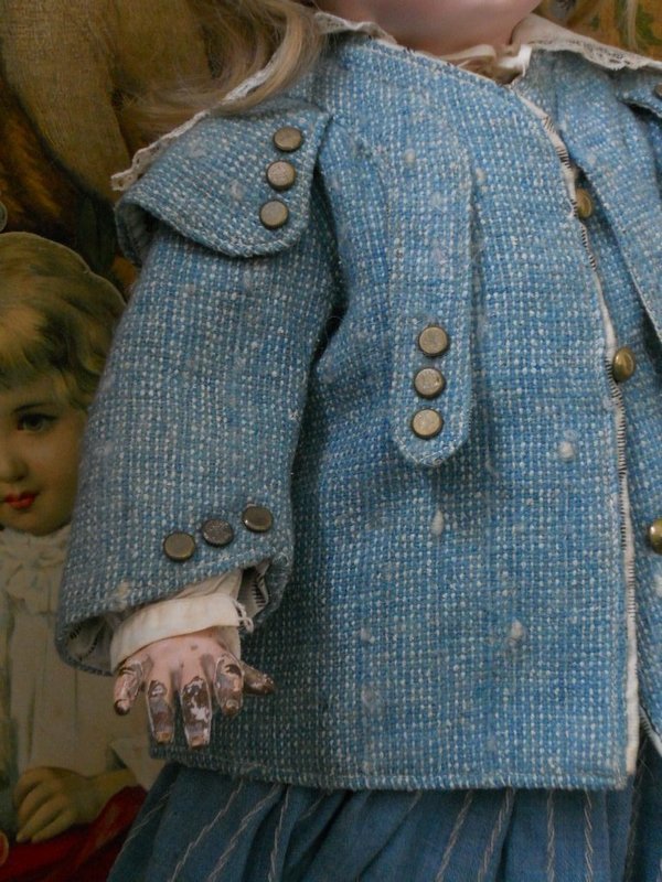 Very Nice Three Piece Doll Costume / 19th. century
