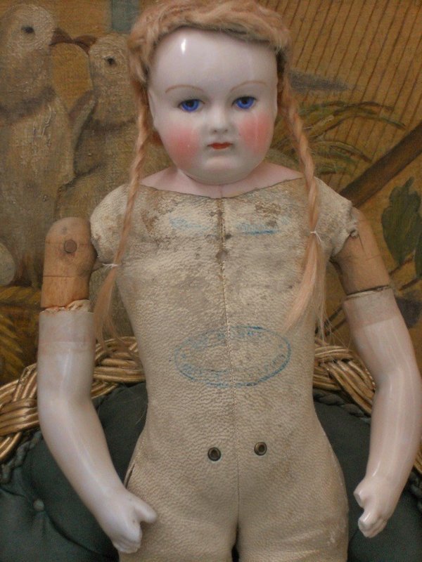 Beautiful and Rare Bisque Poupee by Leontine Rohmer