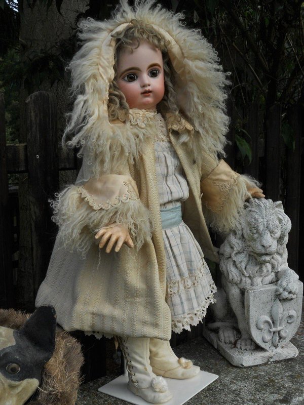 Beautiful Large Childlike French Bisque Bebe by Gaultier