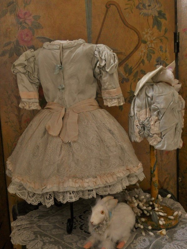 Marvelous French Bebe Costume with Bonnet