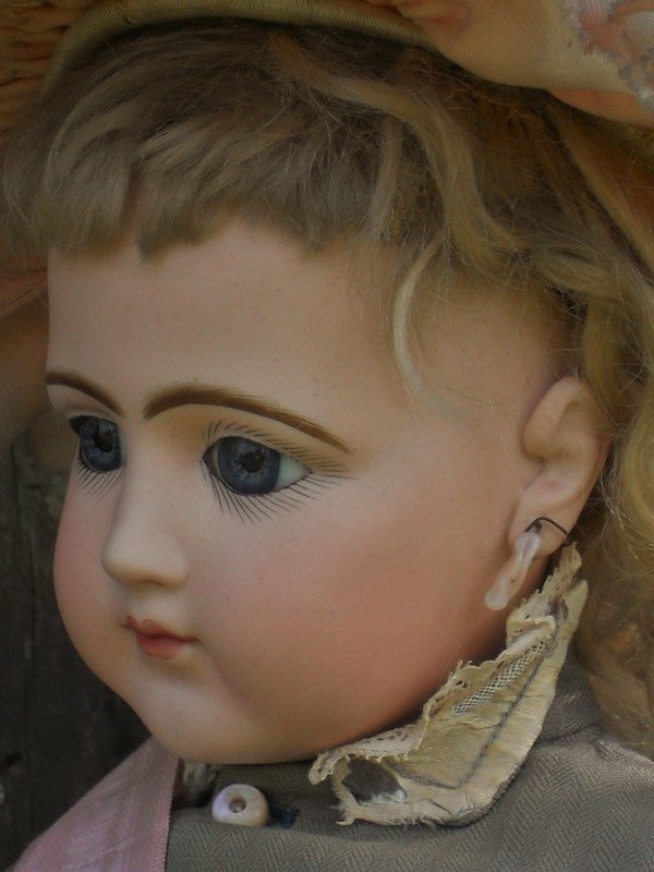 Rare French Bisque Portrait Poupee by Jumeau