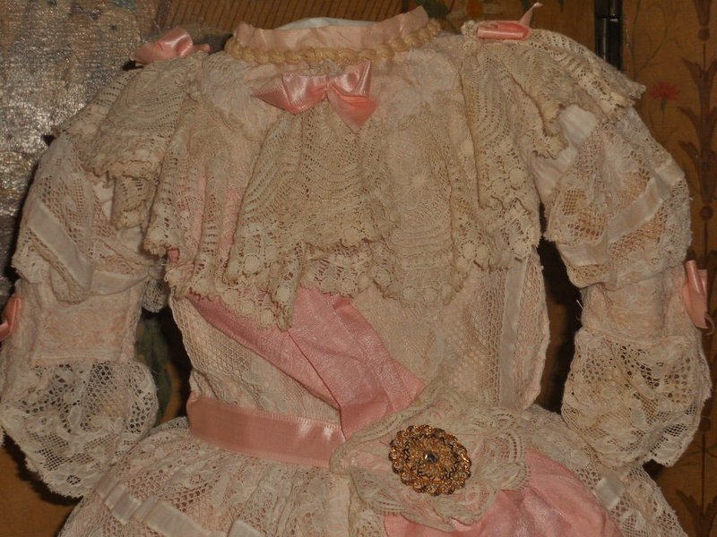 Stunning French Bebe Costume with Bonnet
