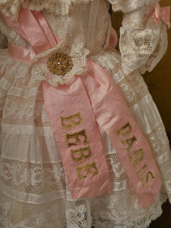 Stunning French Bebe Costume with Bonnet
