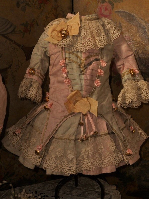 Stunning French Silk Bebe Party Costume