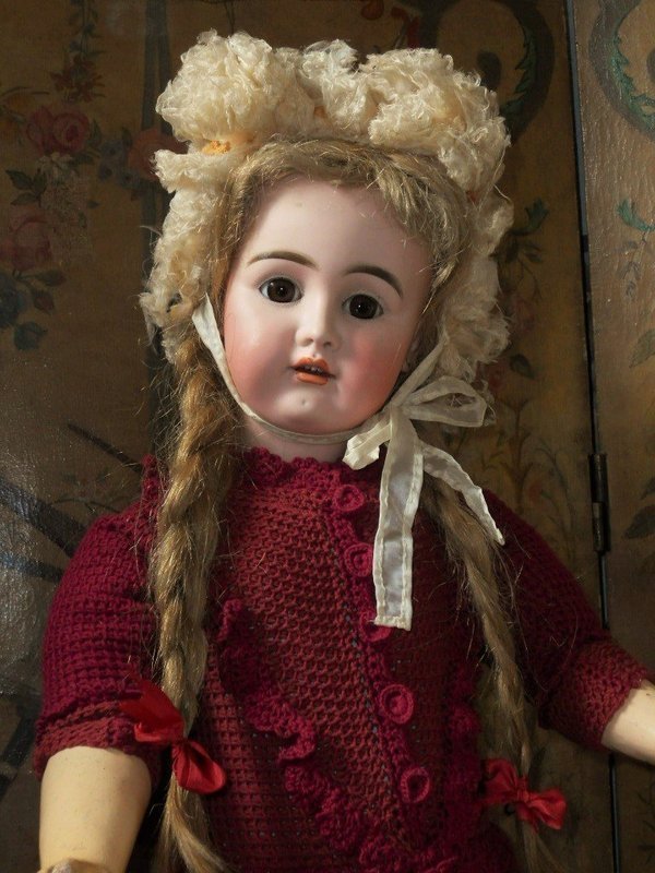 Rare German Bisque Toddler Doll " Olga " by Kammer & Reinhardt