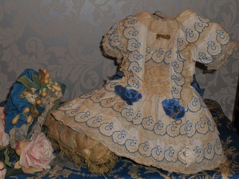 Most Beautiful French Bebe Costume with Silk Bonnet