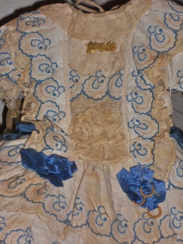 Most Beautiful French Bebe Costume with Silk Bonnet