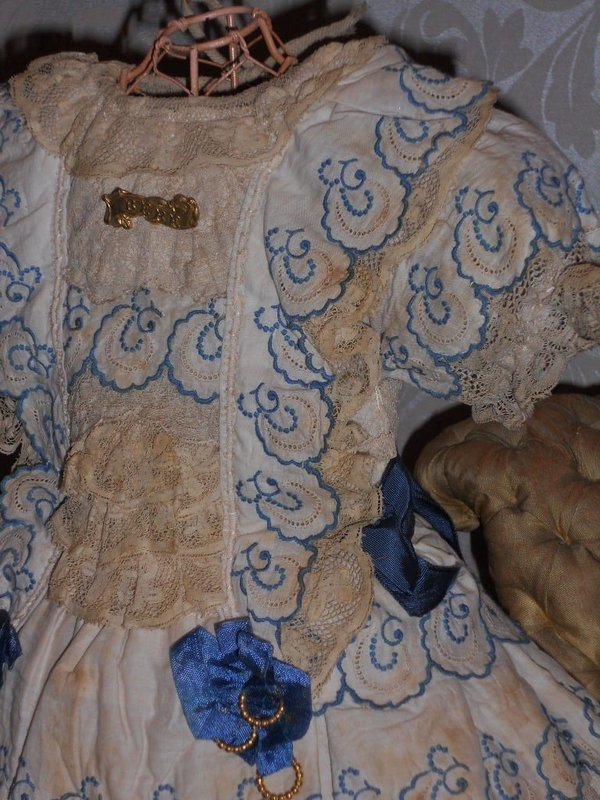 Most Beautiful French Bebe Costume with Silk Bonnet