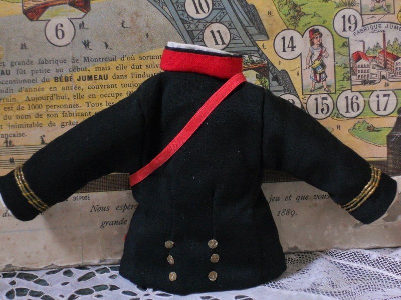 Beautiful Small Bebe Military Costume from 19th. century