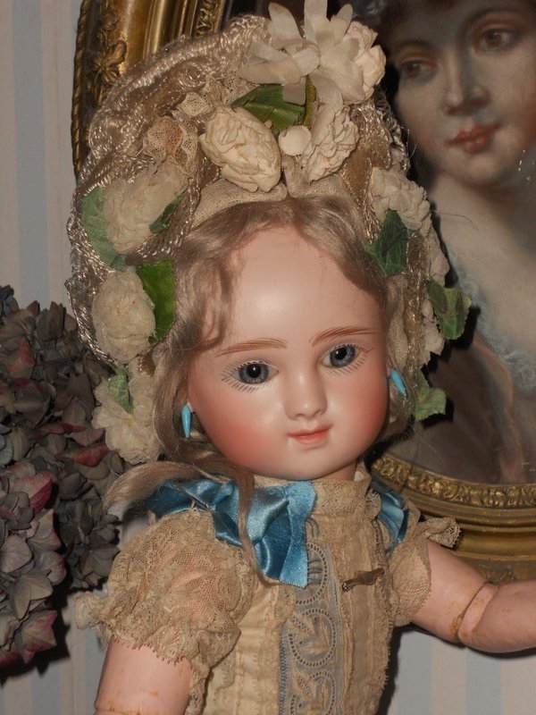 Rare all original Early Series C French Bisque Bebe by Jules Steiner
