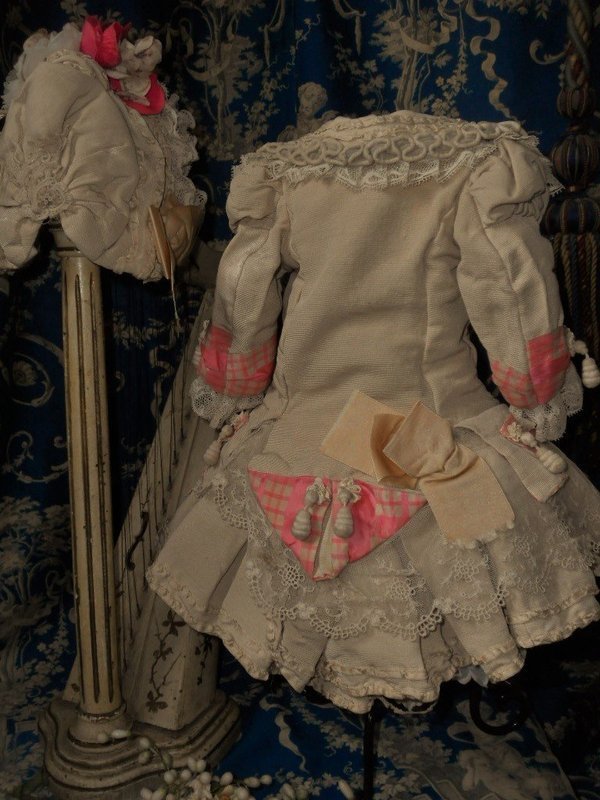Superb French Bebe Costume with Bonnet