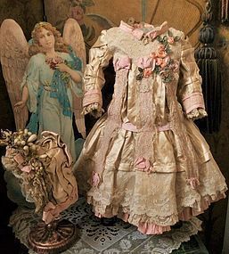 Most Beautiful French Silk Costume with Bonnet