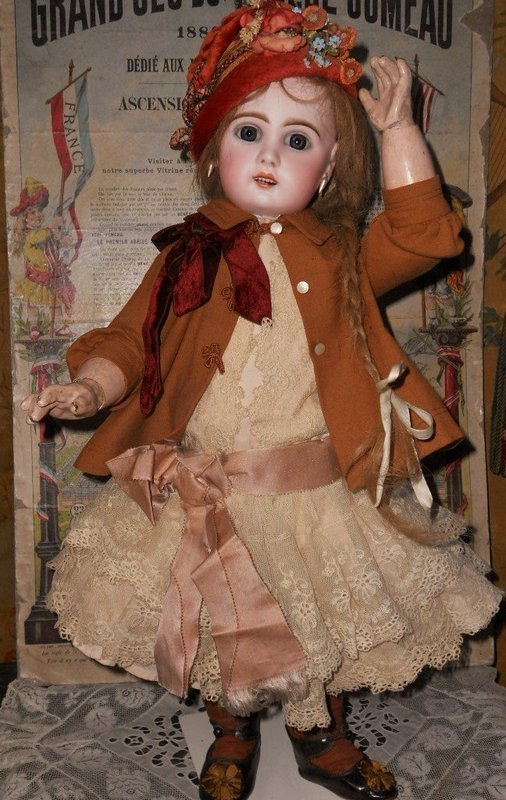 Beautiful French Bisque Bebe &quot; Mlle. Jumeau &quot; Size 8
