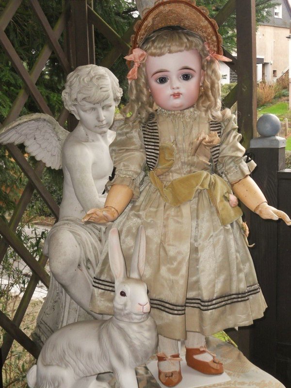 Splendid Eyes French Bisque Bebe by Gaultier with Doll-Shop Label