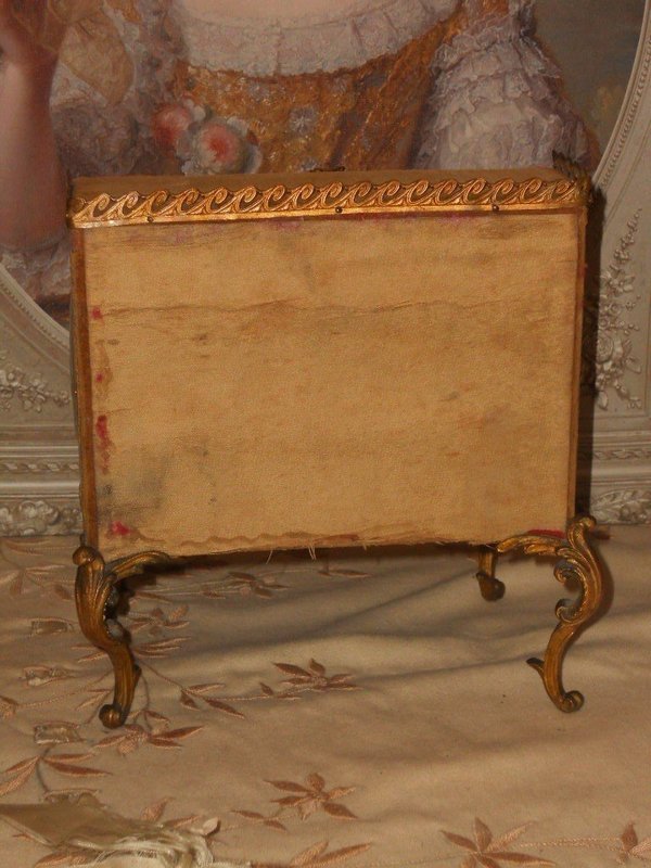 Rare Antique Miniature Romantic Lady Desk with Rich Ornamentation