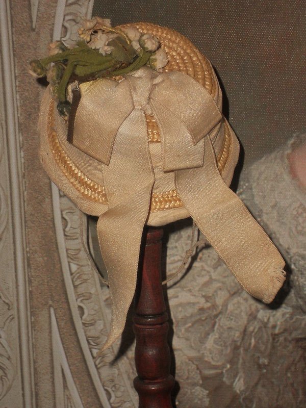 Rare Early 1870 Poupee Bonnet for Huret , Rohmer or other Early Doll