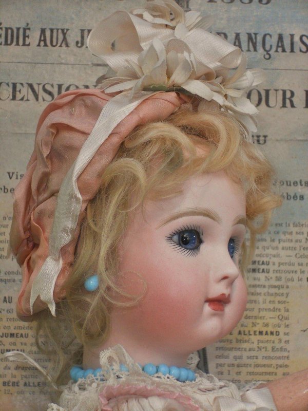 Pretty Bisque Bebe by Emile Jumeau in Superb Antique Costume