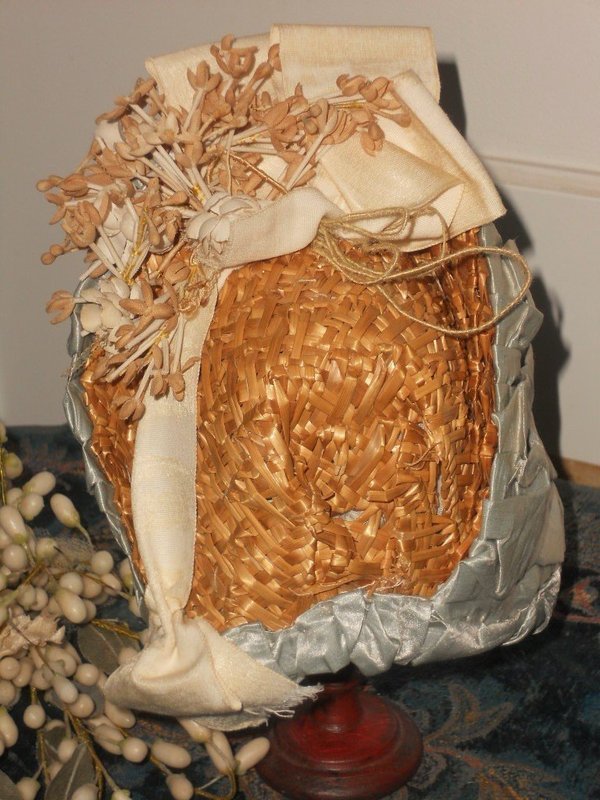 ~~~ Luxury French Bebe Costume with Straw Bonnet ~~~