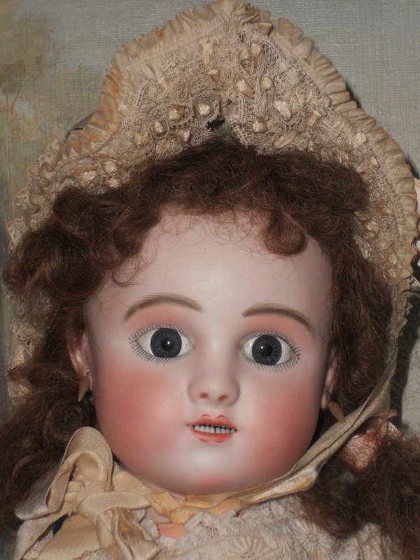 Rare French Bisque Bebe Steiner Figure C with Lever Eyes