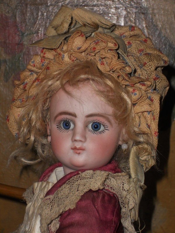 Rare Small French Factory Original Bisque Bebe Series C Steiner
