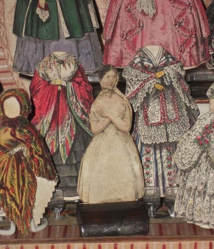 Rare Psyche Paper Doll with many Wonderful Paper Clothing