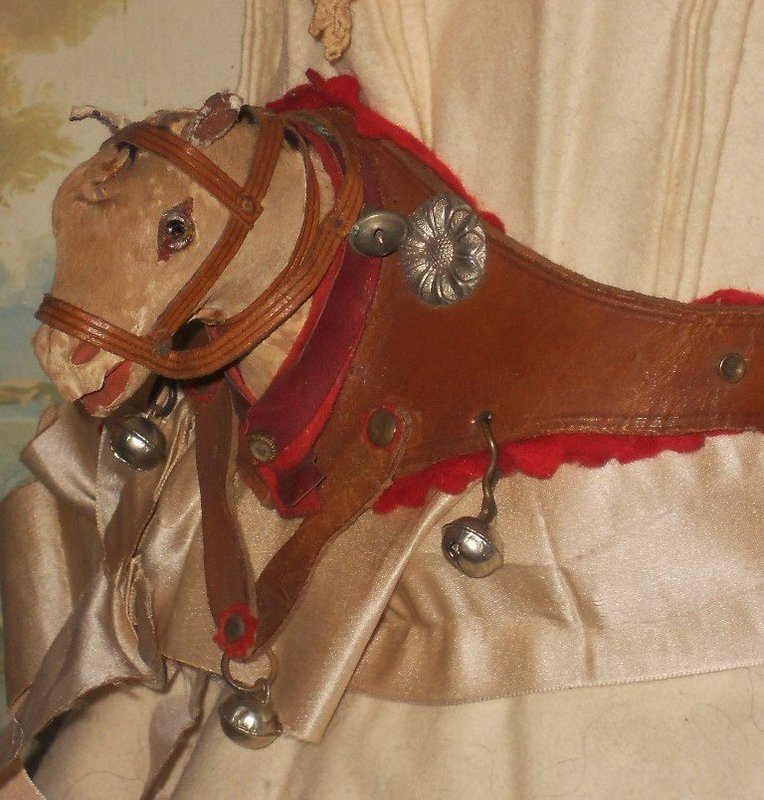 ~~~ Rare French Toy Horse Head Harness ~~~