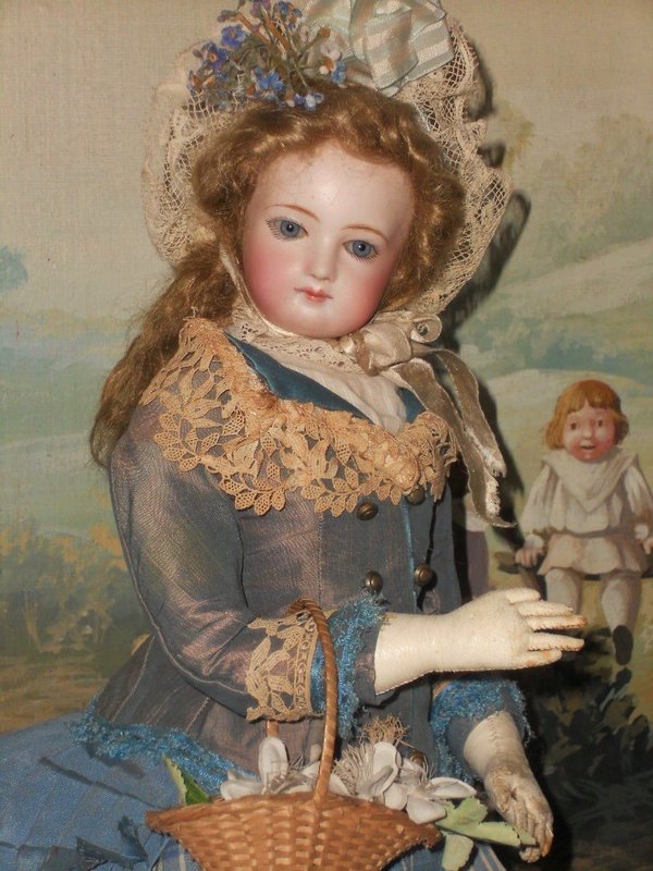 ~~~ Beautiful all original Costumed French Jumeau Poupee ~~~