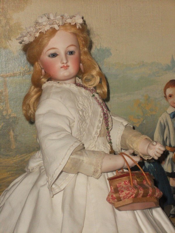 ~~~ Lovely Early French Poupee with Original Clothing ~~~