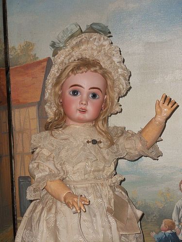 Rare " Bebe Premier Pas " Automaton Bebe by Jules Nicholas Steiner