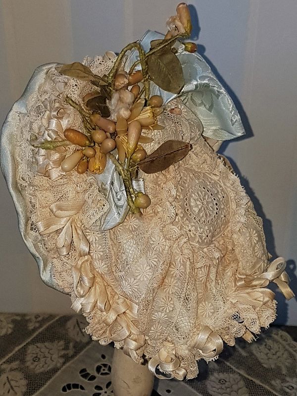 ~~~ French Silk Bebe Costume with Bonnet ~~~