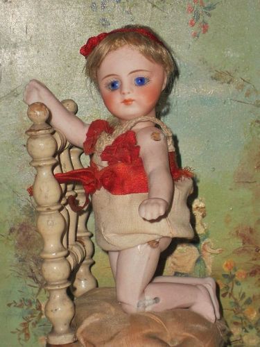 ~~~ Extremely Rare All Bisque Jointed~Limb~Body Darling by Kestner ~~~