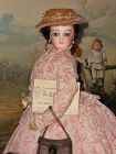 ~~~ Jumeau French Portrait Bisque Poupee in fine original Condition ~~