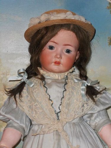 Lovely Large German Bisque Child 117n. by Kammer and Reinhardt