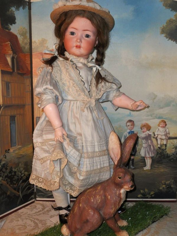 Lovely Large German Bisque Child 117n. by Kammer and Reinhardt
