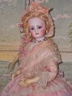 ~~~ So Pretty French Bisque Poupee with Original Gown ~~~