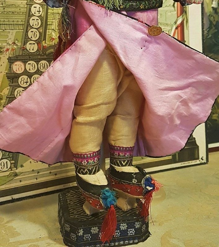 Superb Jumeau 1907 all Original Asian Bisque Girl in Original Costume