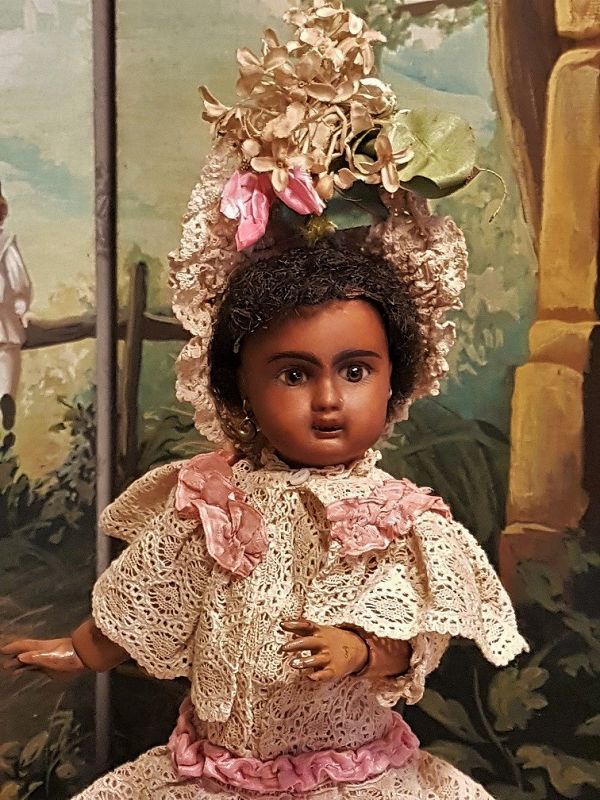 ~~~ Rare Tiny French Brown Bisque Bebe by Steiner all Original ~~~