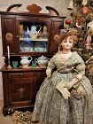 ~~~ Lovely Doll Wooden Buffet with Porcelain Garniture ~~~