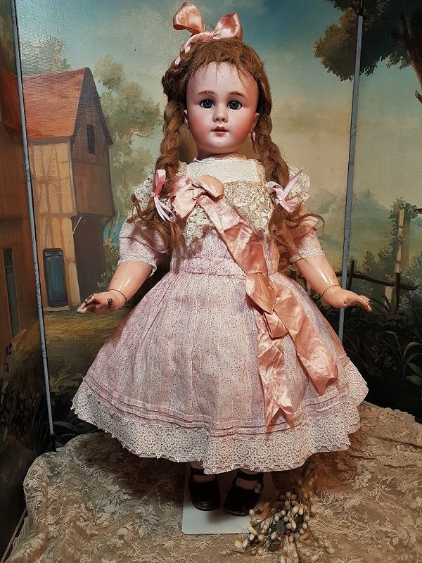 ~~~ Lovely Antique French Jumeau Mark Bisque Bebe ~~~