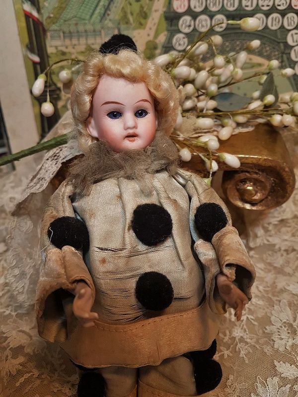 ~~~ Lovely French Bisque Candy Container Doll / from 19th. Century ~~~