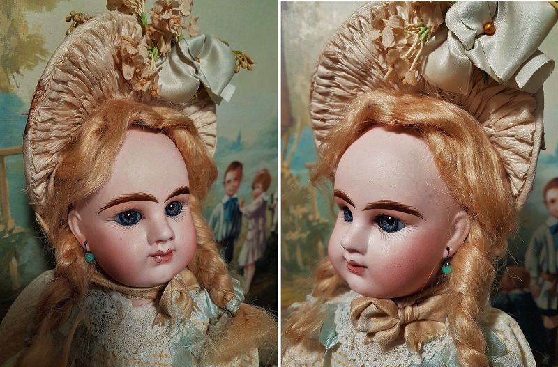 ~~~ Lovely French Bisque Bebe Girl by Denamur ~~~