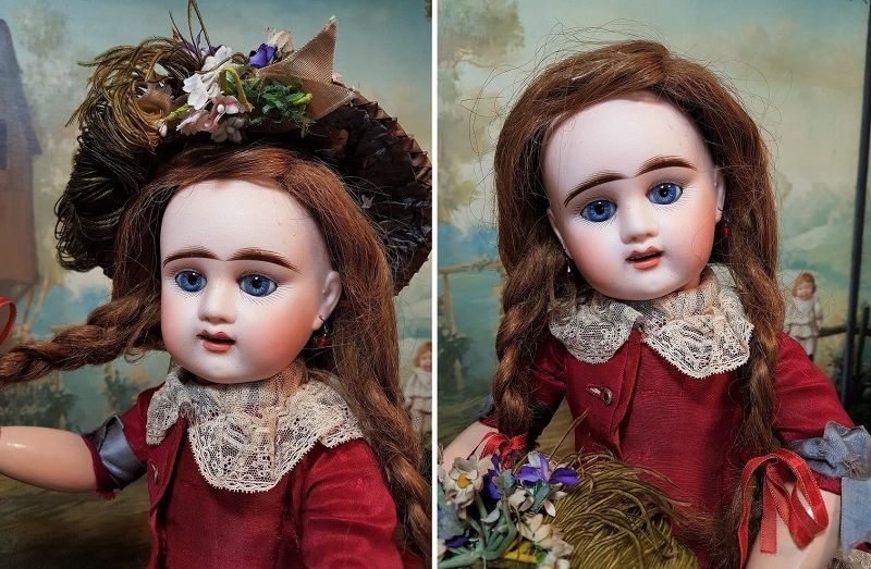 ~~~Lovely French Bisque Bebe Girl by Denamur ~~~