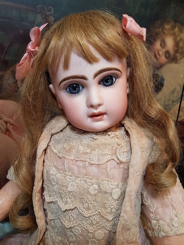 Lovely French Bisque Bebe by Jumeau Attic Condition