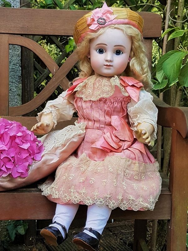 Beautiful French Bisque Bebe Steiner Figure C with Lever Eyes