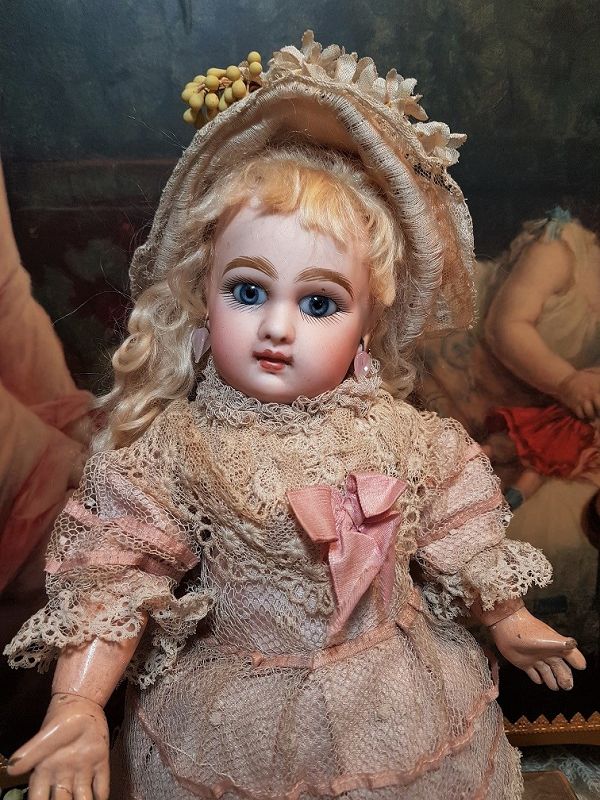 ~~~ Rare 12&quot; Size 3 Mademoiselle Jumeau with Pretty Clothing ~~~