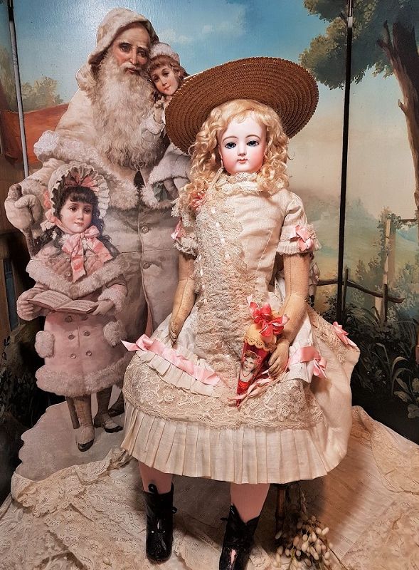 ~~~ First Period 26 &quot; French Bisque Poupee by Gaultier / 1870 ~~~
