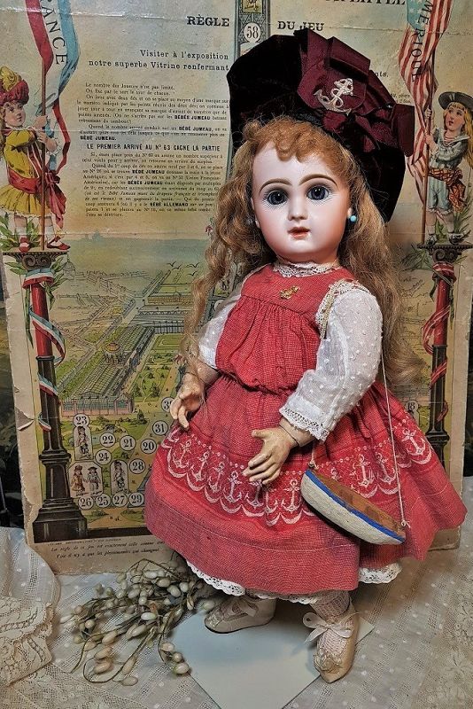 Lovely Bisque Bebe from Maison Jumeau in Superb Antique Costume