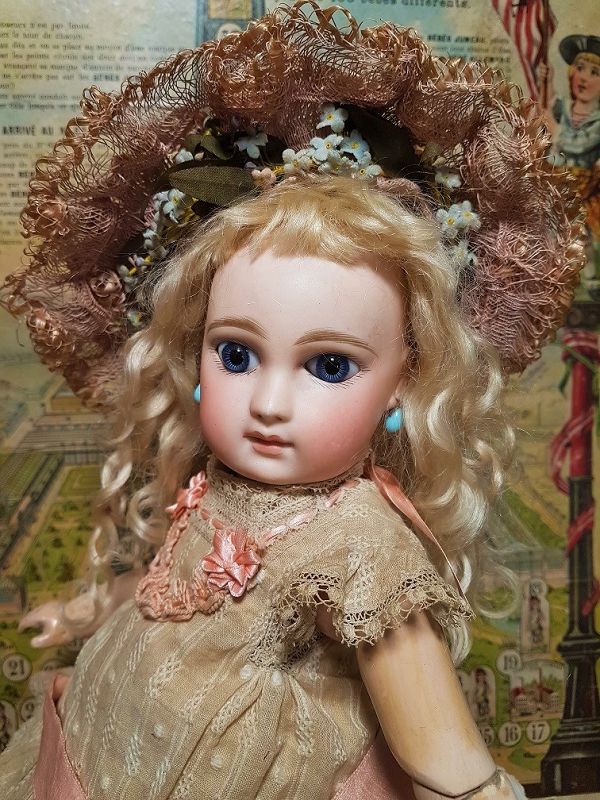 ~~~ Amazing French Small Bisque Portrait Bebe by Jumeau ~~~